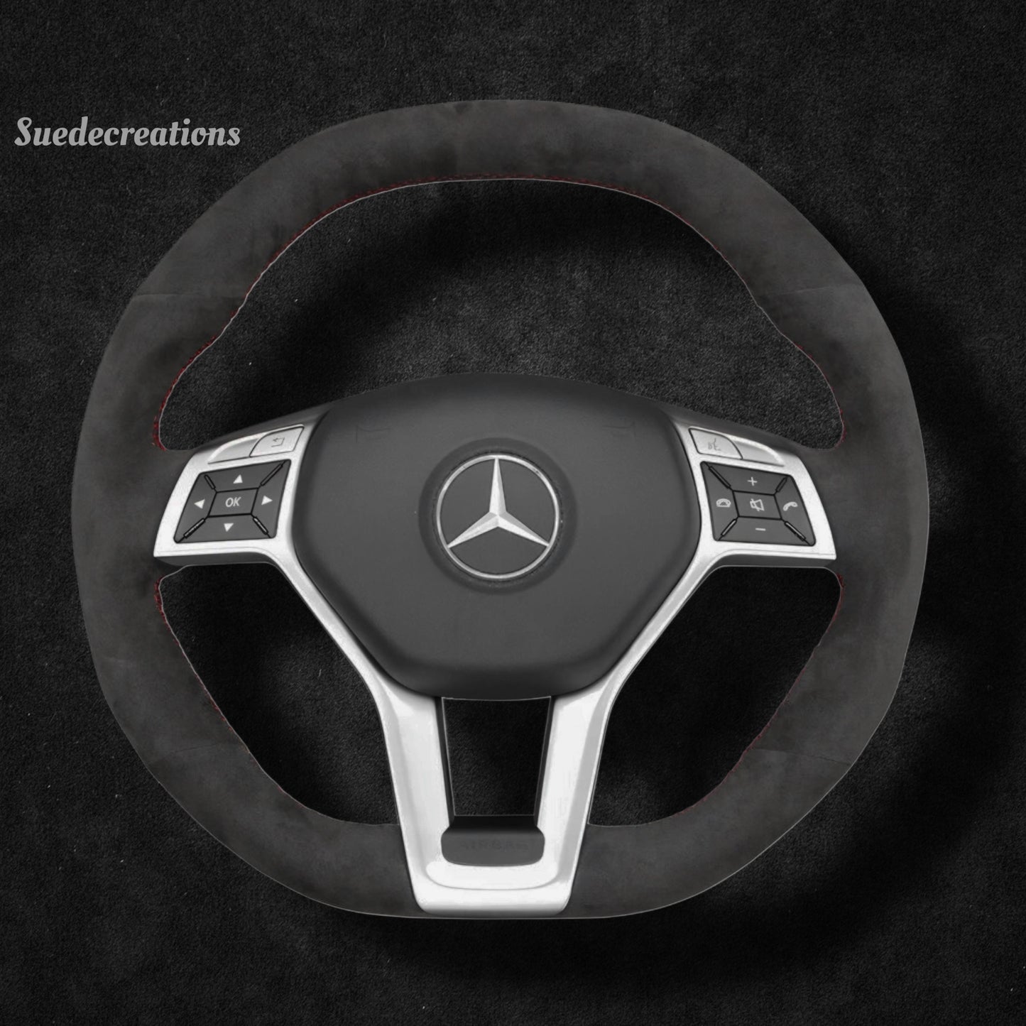 Steering Wheel Cover Kits for Mercedes Benz AMG C63 CLA45 E63 W294 C117 C218 W212 R231 2012-2016