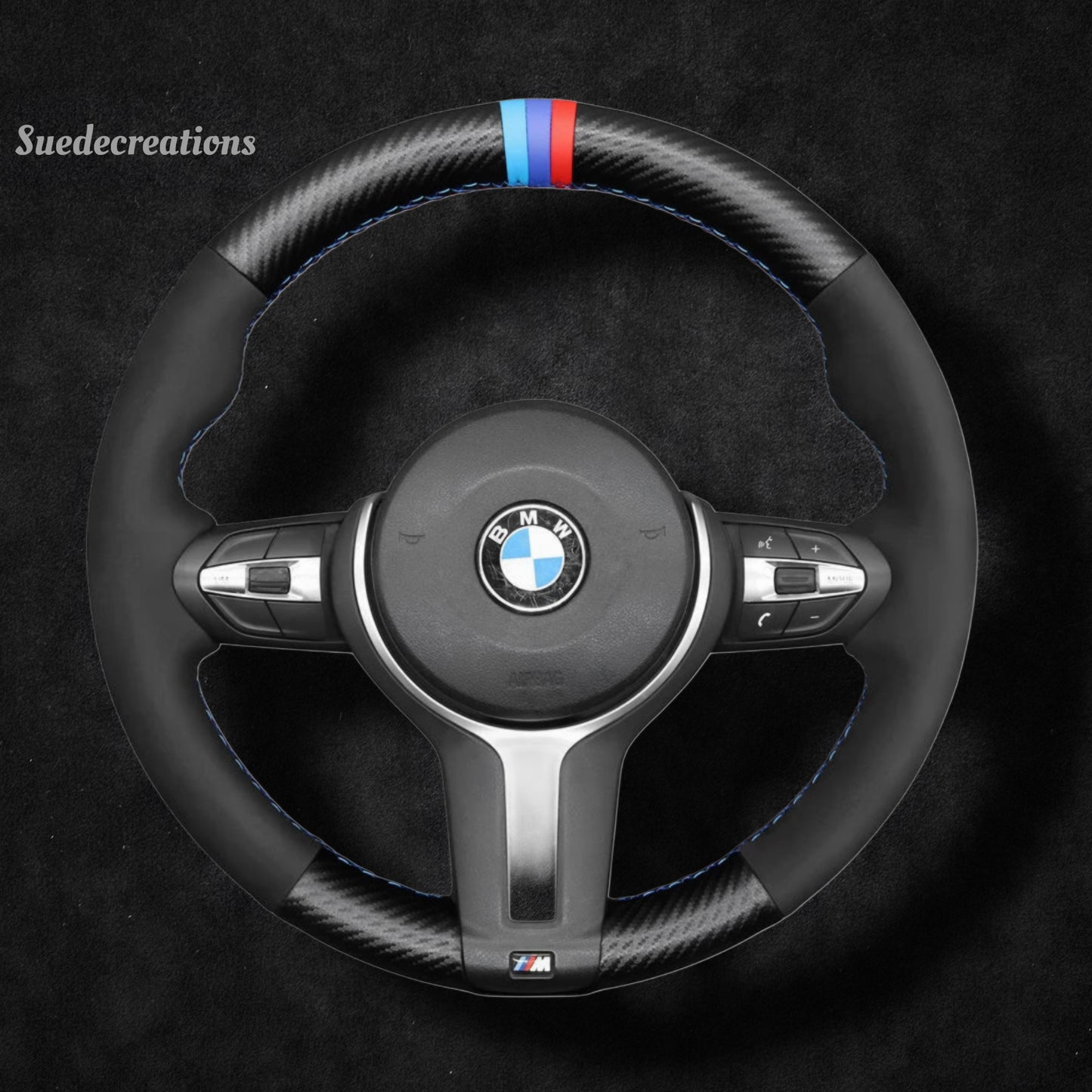 Steering Wheel Cover Kits for BMW BMW X1 X2 X3 X4 X5 X6 F10 F11 F12 F20 F21 M135i M140i F45 F46 M235i M240i F30 F31 F32 F33 F34 F36 M Sport 2012-2024