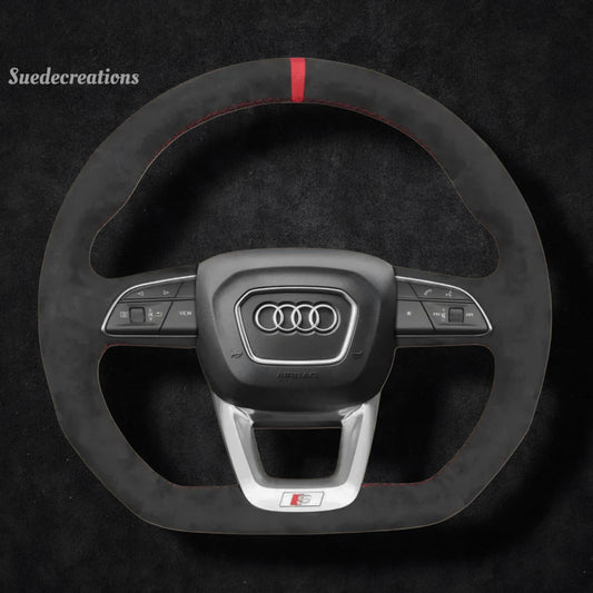 Steering Wheel Cover Kits for Audi Q3 RSQ3 Q5 SQ5 Q7 SQ7 Q8 SQ8 RSQ8 2015- 2023