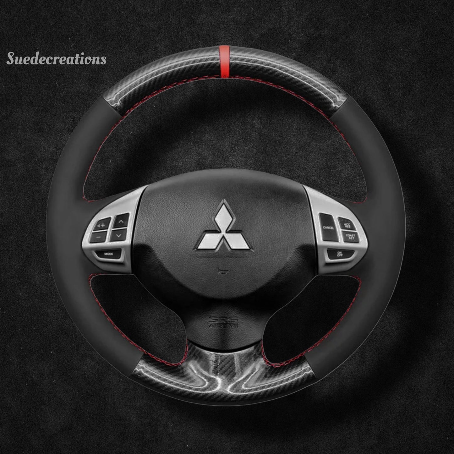 Steering Wheel Cover Kits for Mitsubishi i-MiEV Lancer 9 IX Lancer Sportback Outlander Sport RVR ASX Colt L200 Challenger Triton 2007-2017