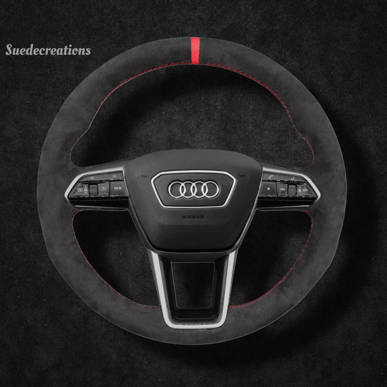 Steering Wheel Cover Kits for Audi A6 A7 A8 S6 S7 S8 RS6 RS7 E-TRON Avant Allroad 2018-2023