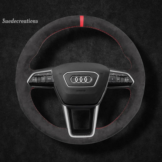 Steering Wheel Cover Kits for Audi A6 A7 A8 S6 S7 S8 RS6 RS7 E-TRON Avant Allroad 2018-2023