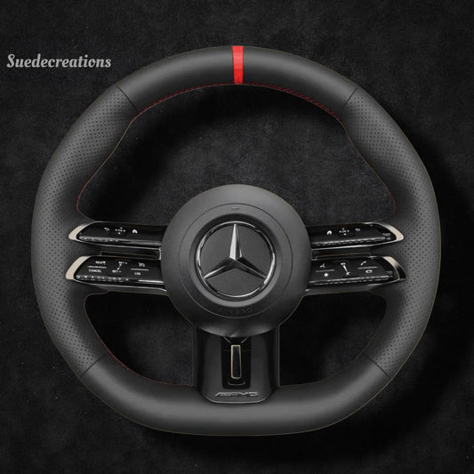 Steering Wheel Cover Kits for Mercedes benz AMG GT A35 A45 A45S C43 CLS53 E53 E63 EQE 43 53 SL43 SL55 SL63 2021-2025