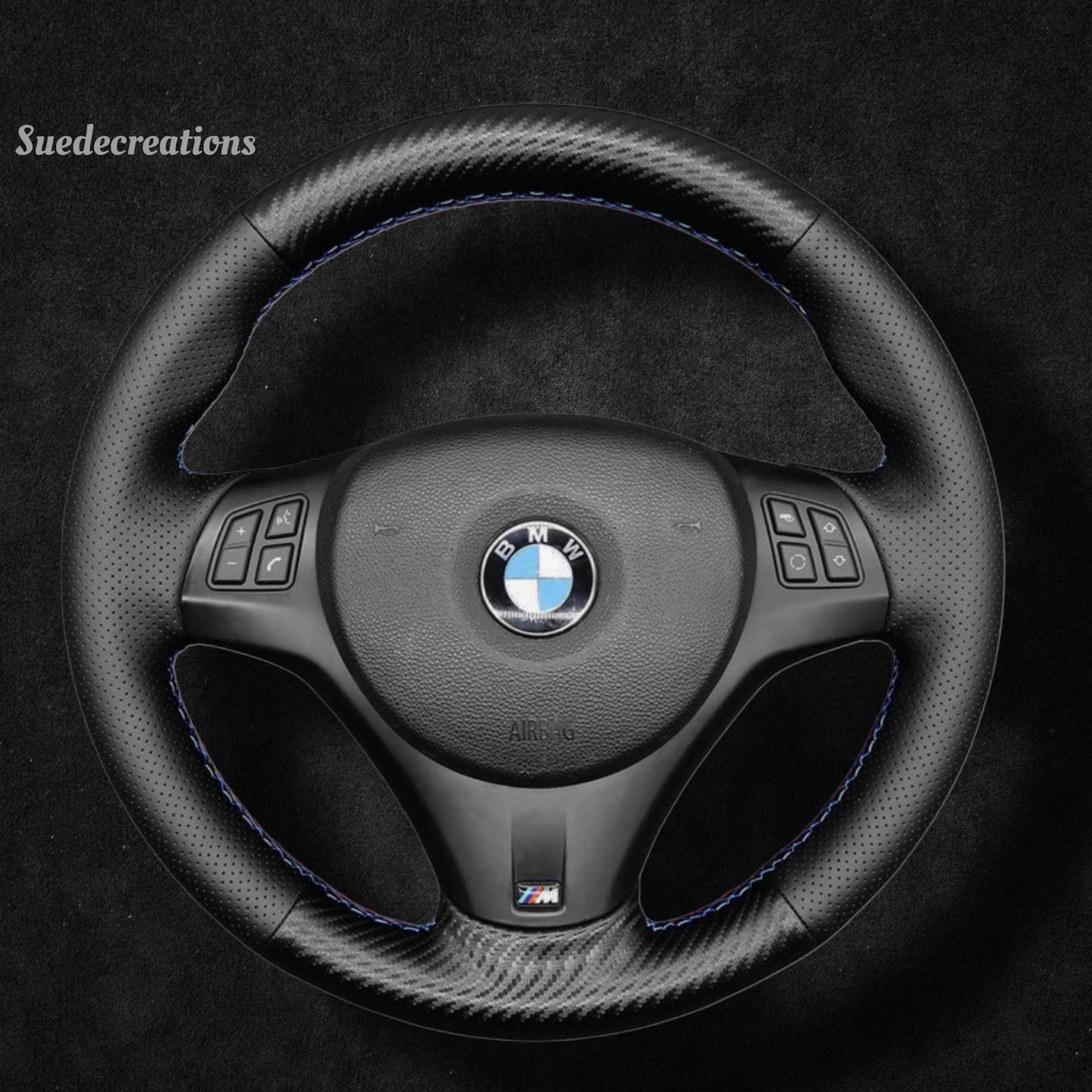 Steering Wheel Cover Kits for BMW X1 E84 E81 E82 E87 E88 M3 E90 E91 E92 E93 2005-2013