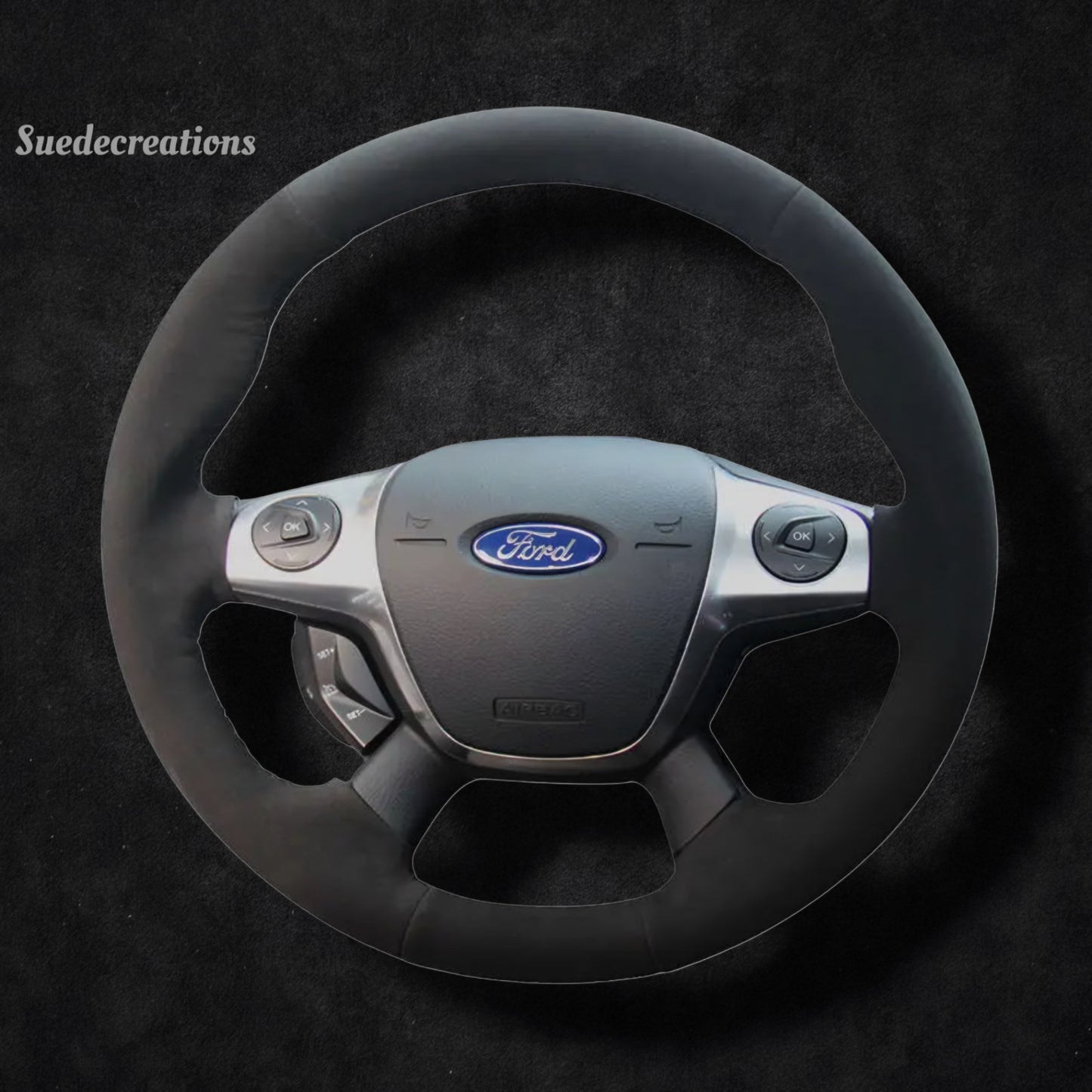 Steering Wheel Cover Kits for Ford Focus III C-Max Grand C-Max Kuga Escape 2010-2018