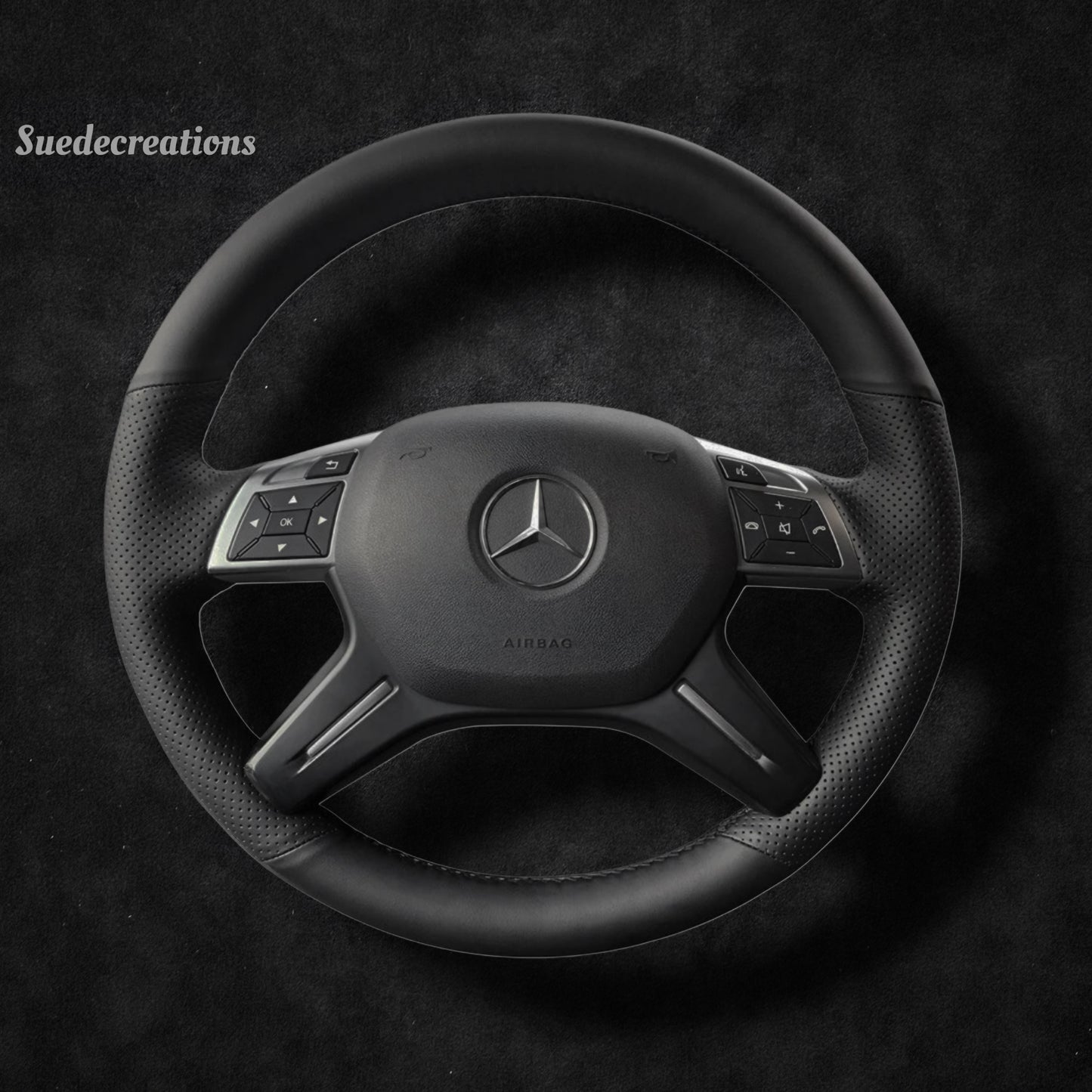 Steering Wheel Cover Kits for Mercedes Benz W166 X166 W463 2012-2018