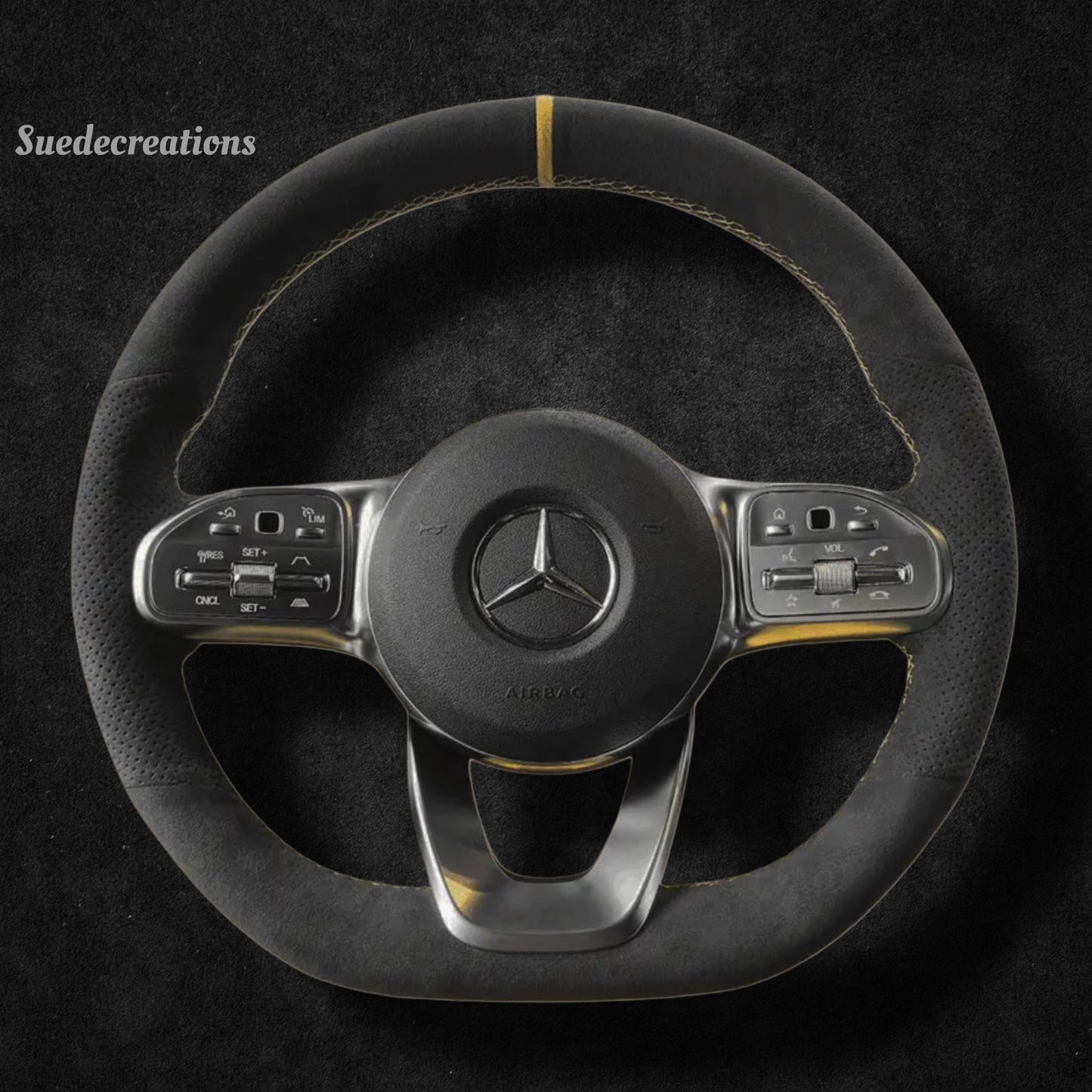 Steering Wheel Cover Kits for Mercedes Benz W177 W206 W213 W463 W167 W222 C118 H247 X253 2018-2023