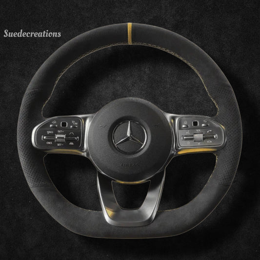 Steering Wheel Cover Kits for Mercedes Benz W177 W206 W213 W463 W167 W222 C118 H247 X253 2018-2023