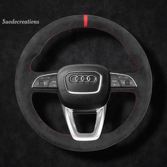 Steering Wheel Cover Kits for Audi A3 A4 A5 S3 S4 S5 RS3 RS4 RS5 Q2 SQ2 Q3 RSQ3 Q5 SQ5 QT SQ7 Q8 SQ8 RSQ8 2015-2022