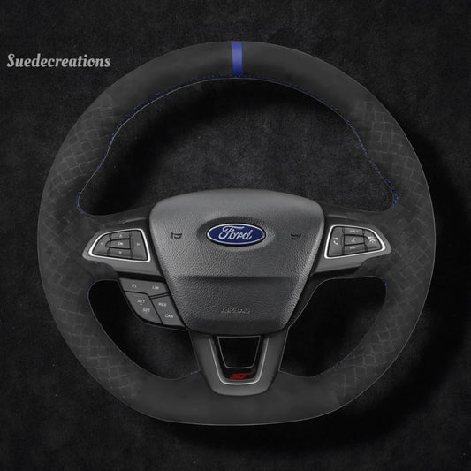 Steering Wheel Cover Kits for Ford Focus III MK3 Kuga C-MAX Grand C-MAX Ecosport Escape 2015-2023