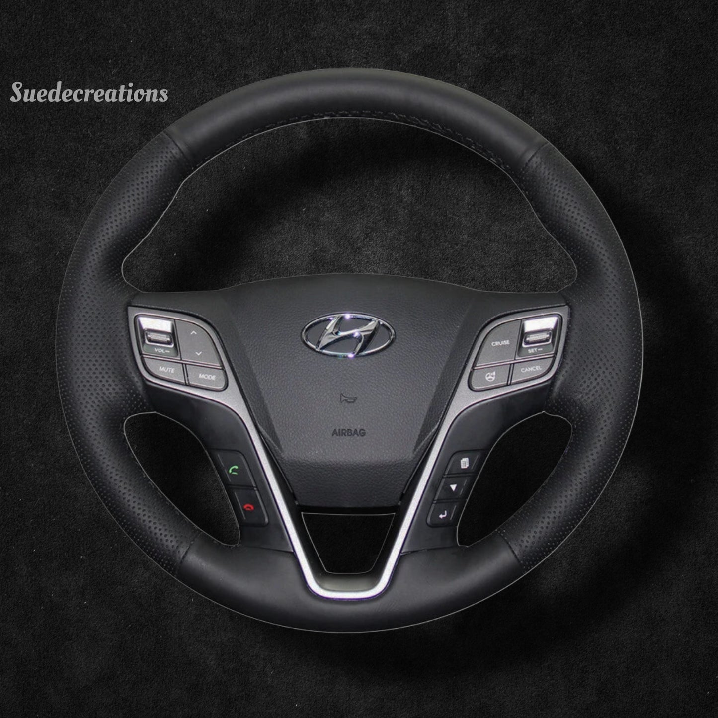 Steering Wheel Cover Kits for Hyundai Santa Fe XL Grand Santa Fe H350 2012-2019