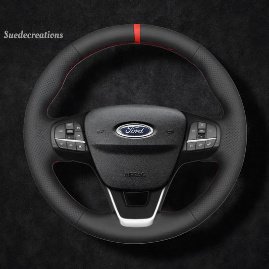 Steering Wheel Cover Kits for Ford Bronco Sport Maverick Focus IV MK4 Fiesta VII Kuga III Puma Tourneo Custom Transit Custom Escape E-Transit 2017-2024