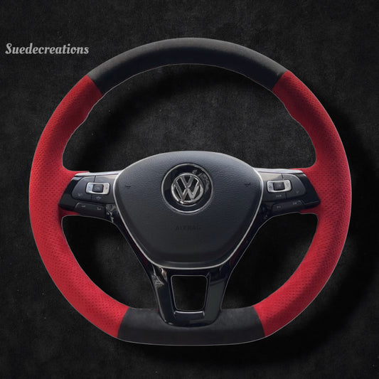 Steering Wheel Cover Kits for Volkswagen VW Golf Jetta Passat Tiguan Arteon Atlas Polo Up! Touareg T-Roc Touran Sharan Grand California Caddy Crafter 2013-2021