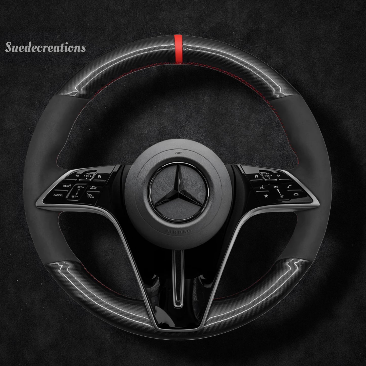 Steering Wheel Cover Kits for Mercedes-Benz CLS-Class C257 E-Class W213 EQS V297 2021-2023