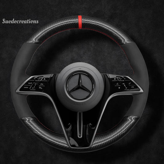 Steering Wheel Cover Kits for Mercedes-Benz CLS-Class C257 E-Class W213 EQS V297 2021-2023