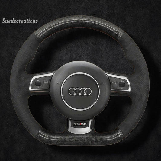 Steering Wheel Cover Kits for Audi TTRS R8 RS3 RS6 2009-2015