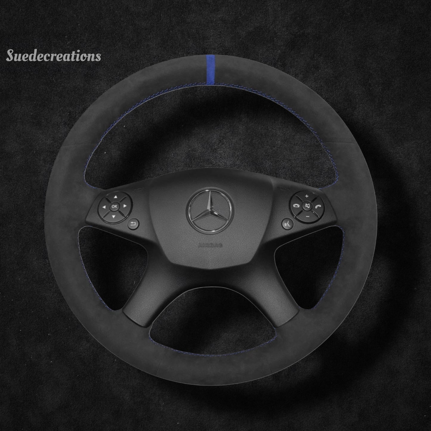 Steering Wheel Cover Kits for Mercedes Benz W204 C280 C230 C180 C260 C200 C300 2007-2010