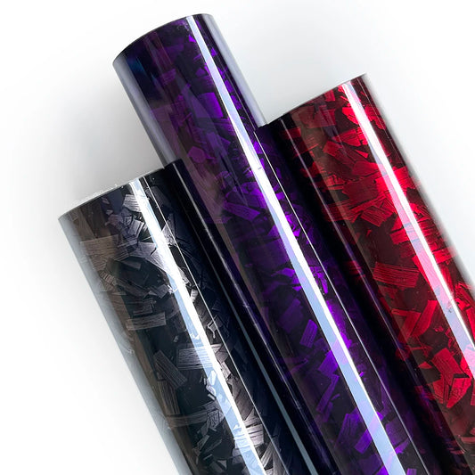 Gloss Forged Carbon Fiber Vinyl Wrap Roll