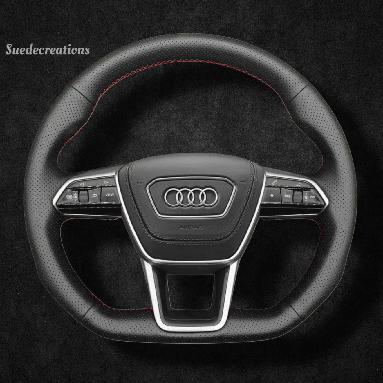 Steering Wheel Cover Kits for Audi A6 A7 A8 S6 S7 RS6 RS7 E-TRON 2018-2023