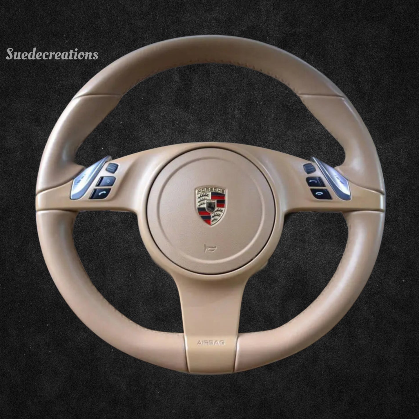 Steering Wheel Cover Kits for Porsche 911 Boxster Cayman Cayenne Panamera 2009-2016