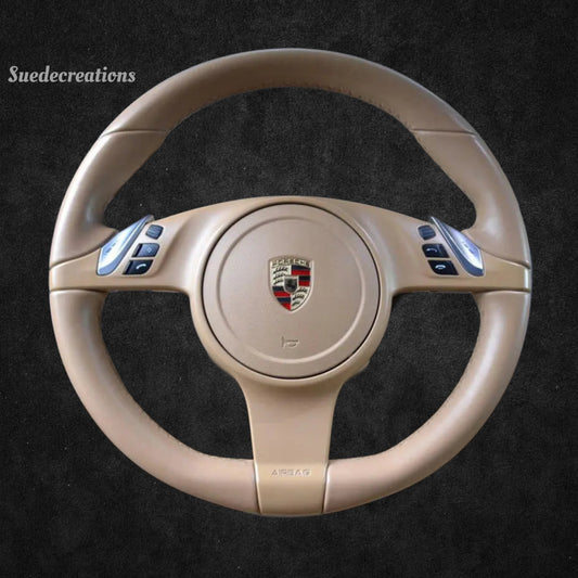 Steering Wheel Cover Kits for Porsche 911 Boxster Cayman Cayenne Panamera 2009-2016