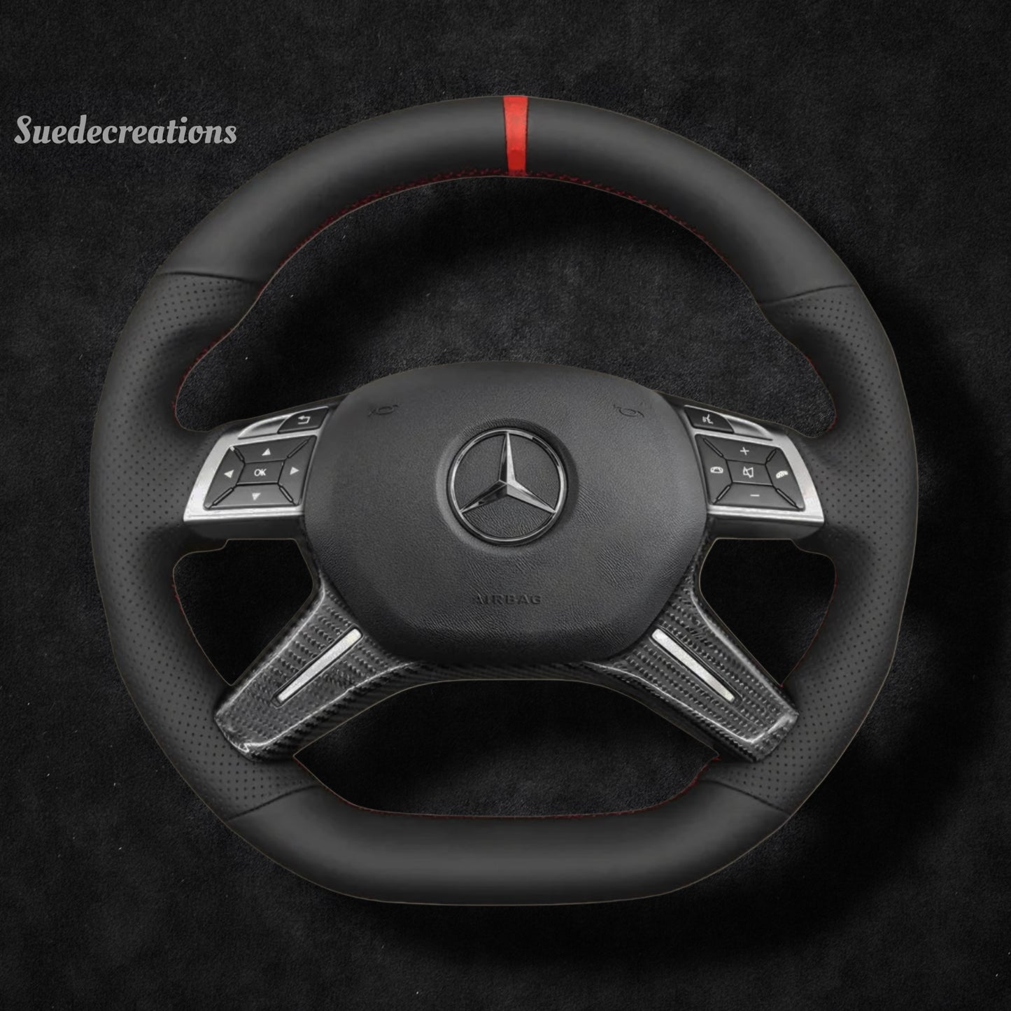 Steering Wheel Cover Kits for Mercedes-Benz ML G GL 63 AMG G-CLASS 2013-2018
