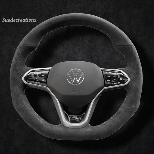 Steering Wheel Cover Kits for Volkswagen VW Golf GTI GTD GTE R8 Arteon Tiguan Touareg POLO 2020-2025