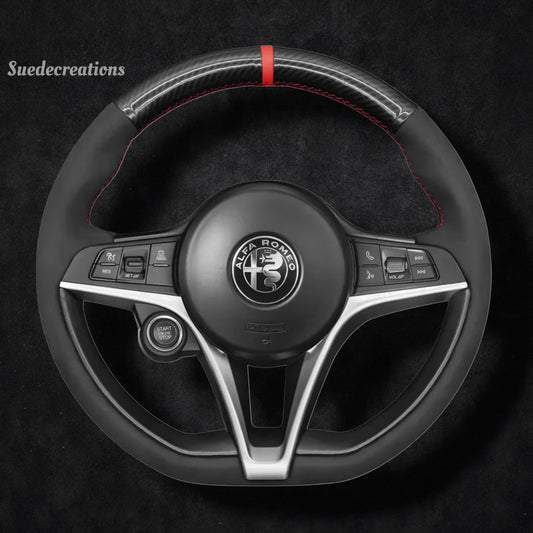 Steering Wheel Cover Kits for Alfa Romeo Giulia Stelvio 2016-2020