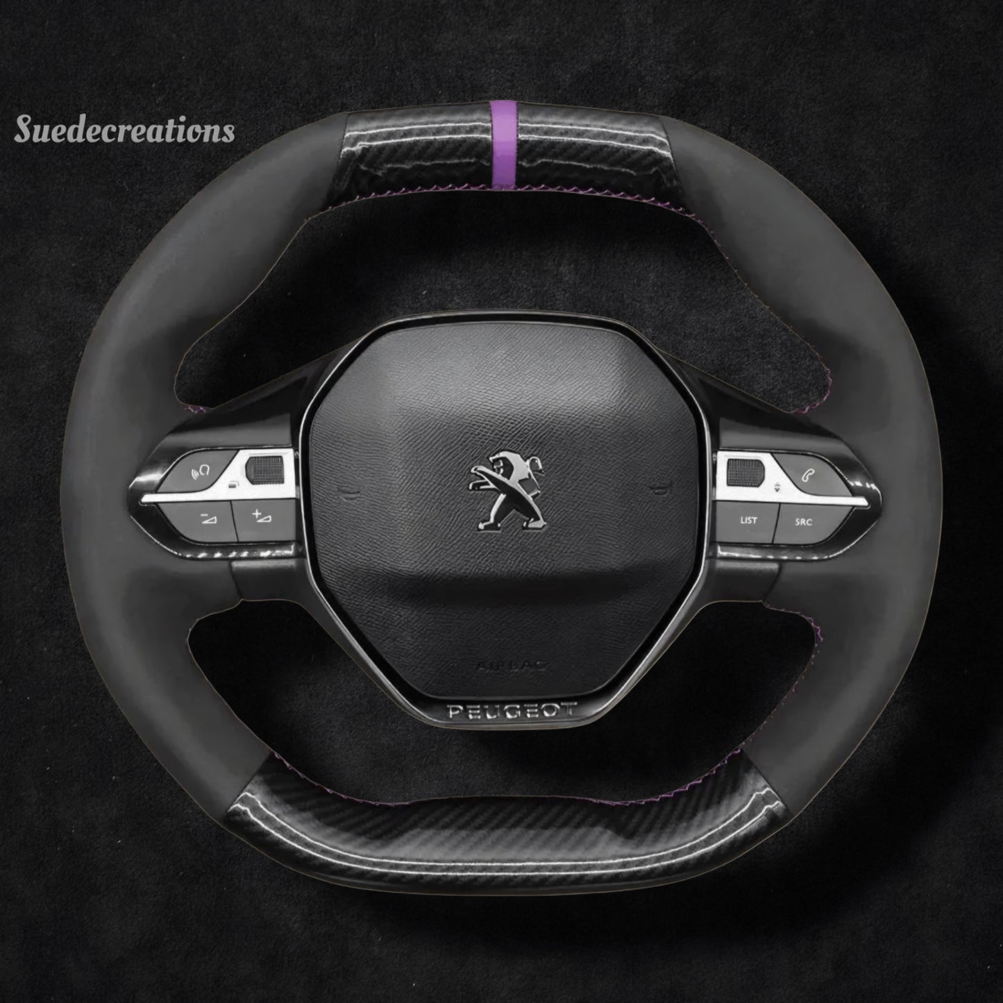 Steering Wheel Cover Kits for Peugeot 208 308 2008 3008 508 508SW 5008 Partner Rifter 2016-2025