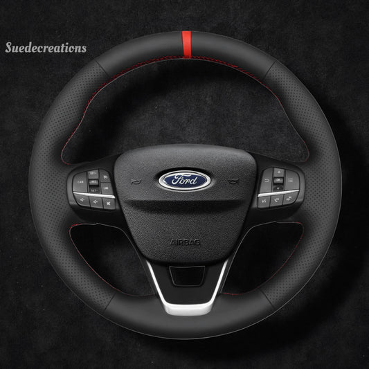 Steering Wheel Cover Kits for Ford Bronco Sport Escape Transit Maverick Tourneo Courier Custom Ford Focus IV Fiesta VIII Puma 2017-2024