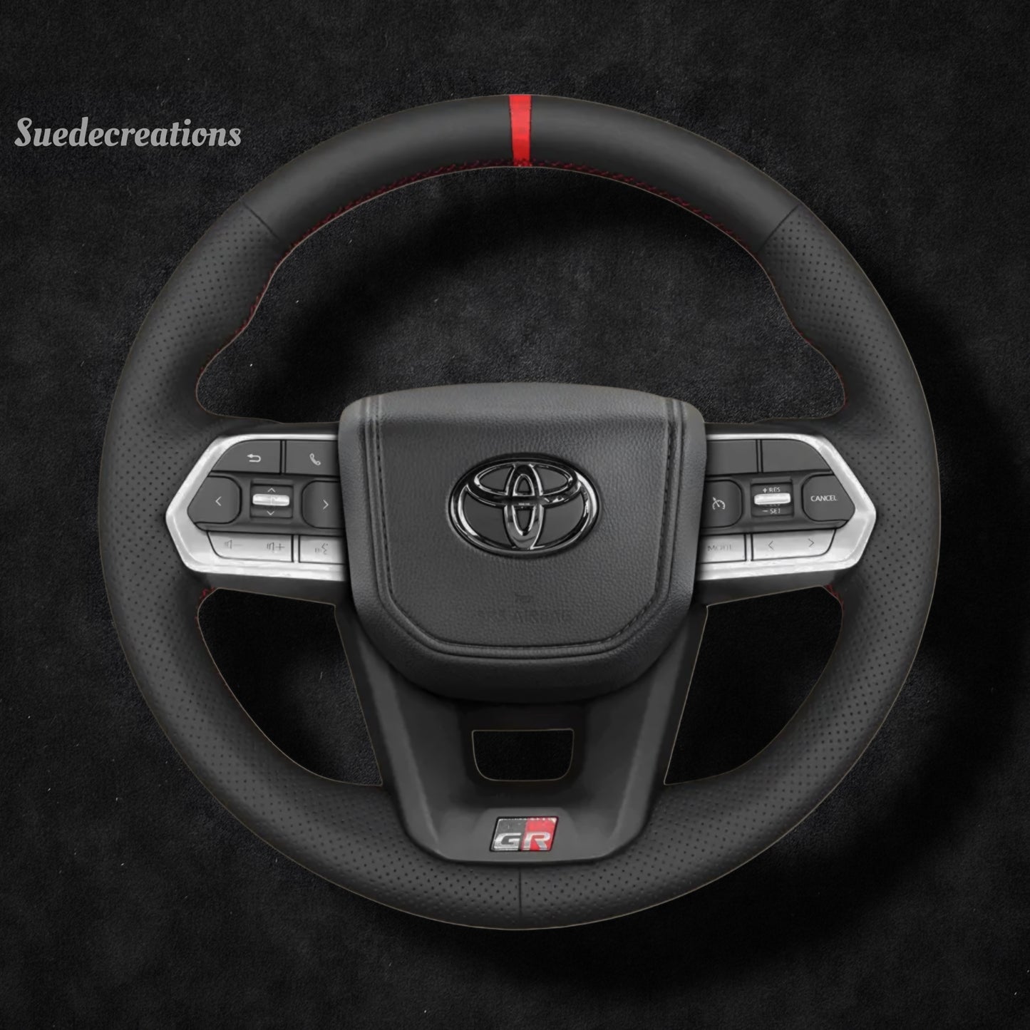 Steering Wheel Cover Kits for Toyota Land Cruiser 300 GR Sport 2021-2024