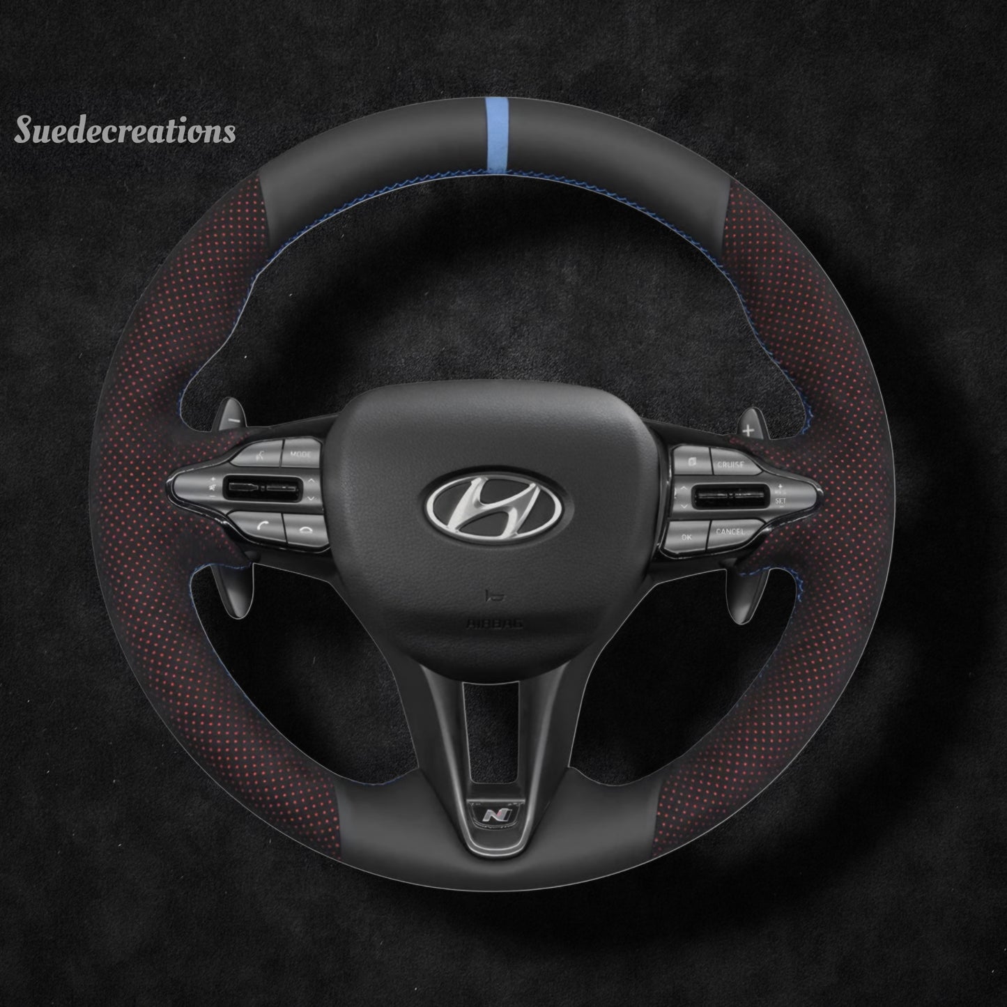 Steering Wheel Cover Kits for Hyundai Veloster N Elantra N Line i20 N i30 N Kona N 2017-2025