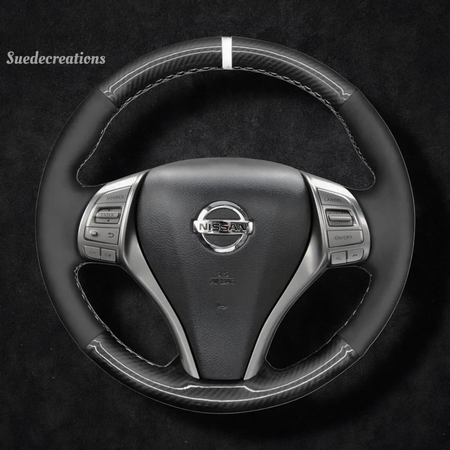 Steering Wheel Cover Kits for Nissan Qashqai X-Trail T32 Teana Altima Sentra Tiida Navara Pulsar Rogue L33 2013-2020