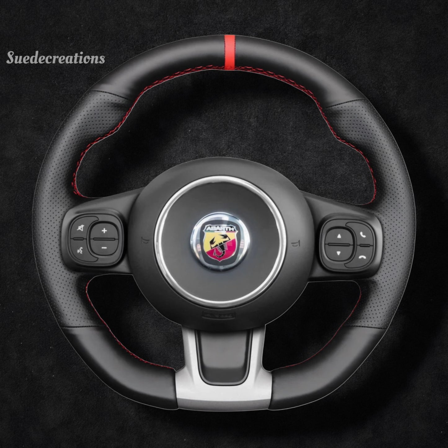 Steering Wheel Cover Kits for Fiat Abarth 595 595C 695 695C 500 500C 2016-2021