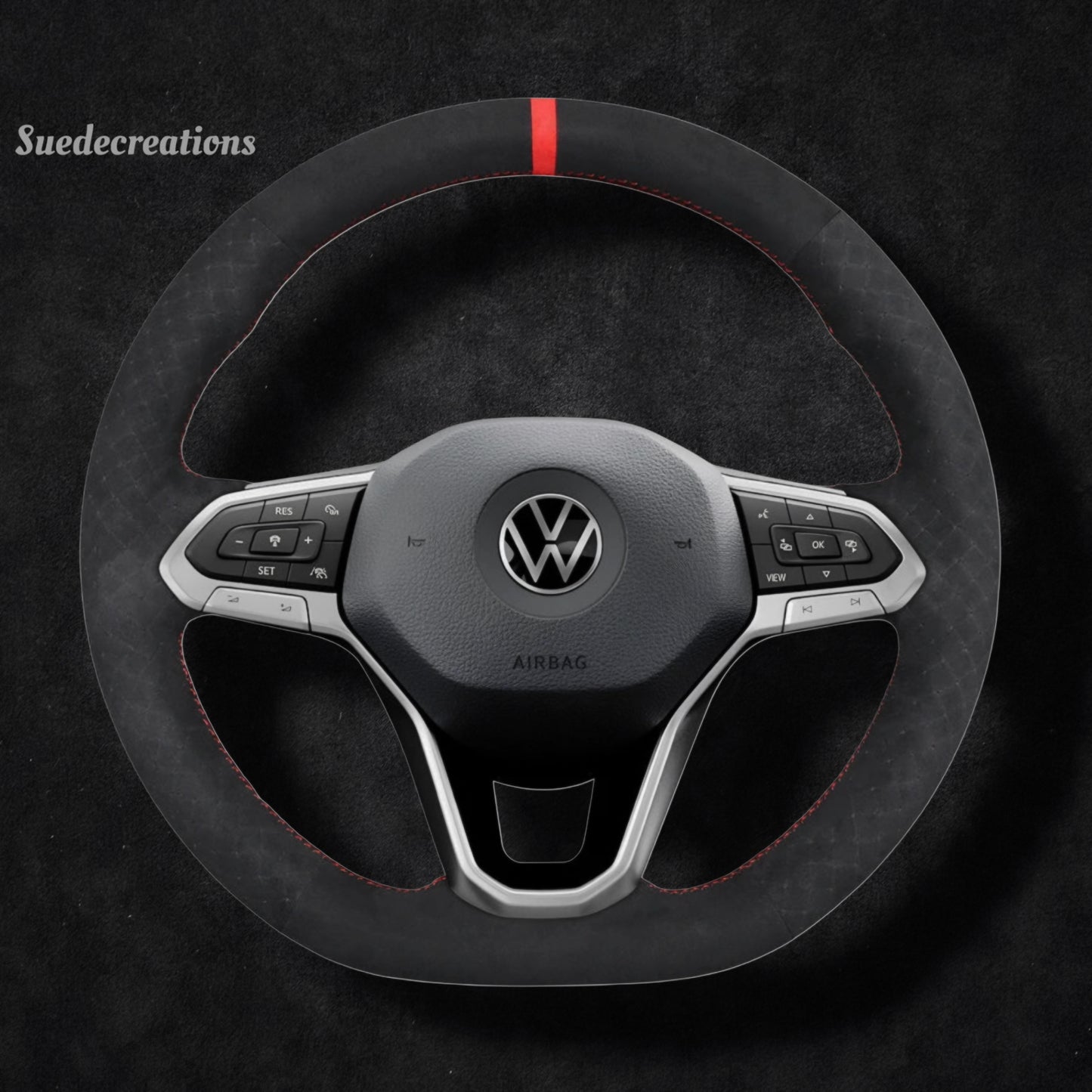 Steering Wheel Cover Kits for Volkswagen VW Golf 8 ID.3 ID.4 Arteon Caddy Passat B8 Alltrack Variant T-Cross Tiguan Touareg Polo Transporter T6 Taos Atlas Cross Sport California Caravelle Multivan 2019-2025