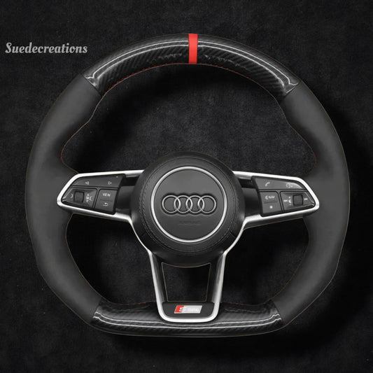 Steering Wheel Cover Kits for Audi R8 TT TTS TTRS 2016- 2023